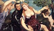 Paris Bordone Allegory with Lovers painting